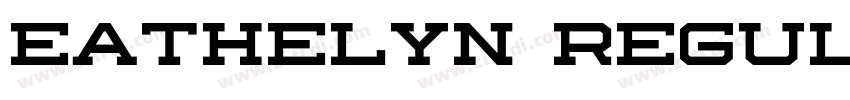 Eathelyn Regular字体转换